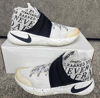 NIKE KYRIE 2 OREO CHAMPIONSHIP SCRIPT NIKE ID 2016 SIZE 8.5 MEN S RARE