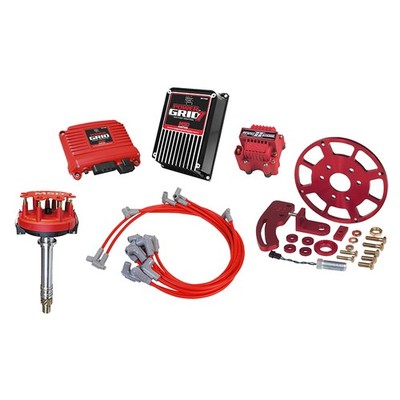 MSD Electronic Ignition System 7730K; Power Grid Crank Trigger for SBC, BBC 8''
