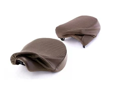 Royal Enfield Meteor 350 PLEATED SEAT COVER SET RIDER + PASSENGER BROWN