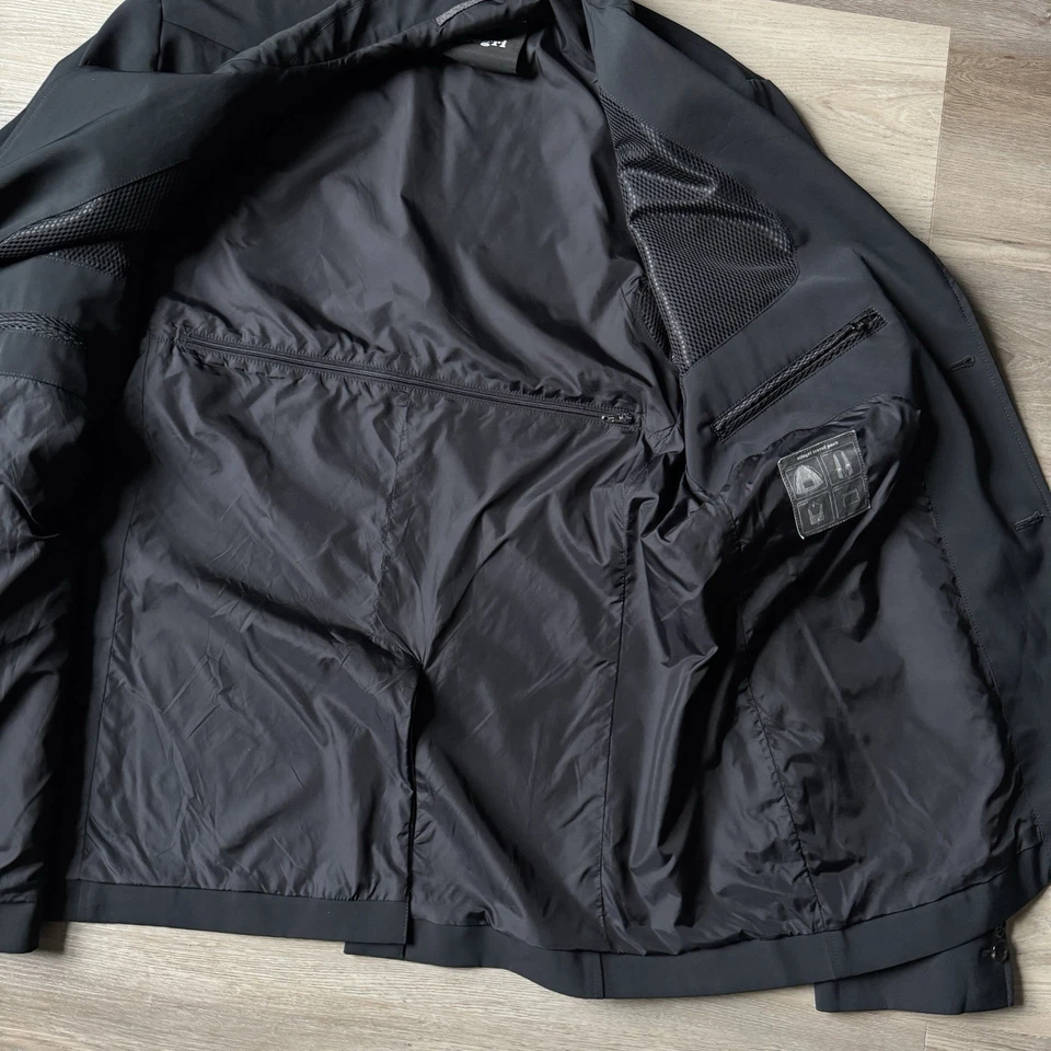 Allegri Milano Polytravel Stretch Waterproof Men’s Black Blazer IT 54 US 42 EUC - Image 4 of 4