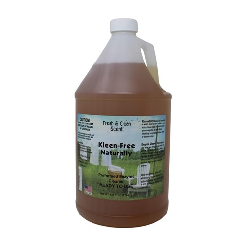 Kleen Free Naturally Enzyme Cleaner 128oz All-Purpose Stain Odor Remover - Foto 1 di 8