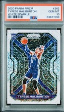 Tyrese Haliburton 2020 Panini White Sparkle Prizm Rookie PSA GEM Mint 10 Rare