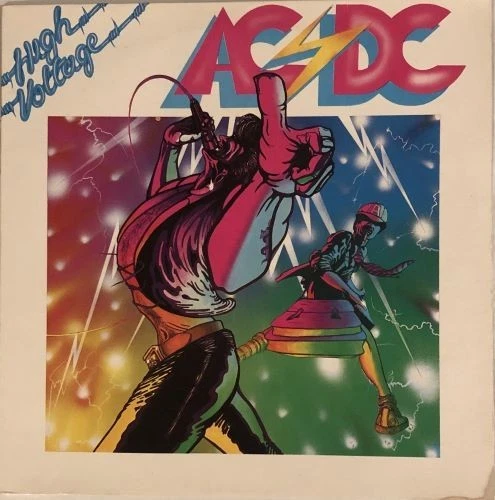 AC/DC -  High Voltage (LP, Comic Sleeve, 1976 Atlantic, France, 50257)