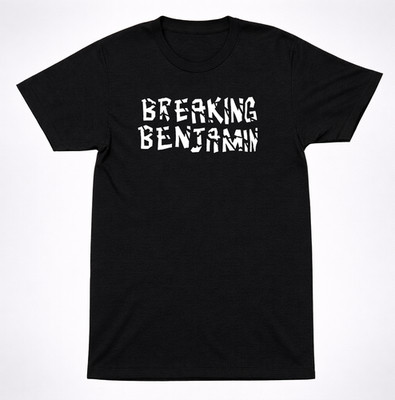 Breaking Benjamin Crash Course T Shirt Alternative Rock Band Tee Black Text
