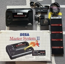 Sega Master System 2 Console Boxed Alex Kidd Game Built In & 5 game cart bundle