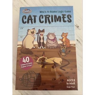 ThinkFun Cat Crimes Logic Game NEW Factory Sealed Single Player Brain Teaser 8+