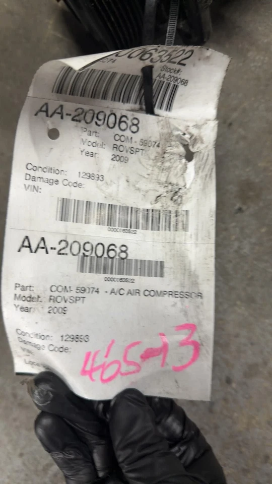 06 07 08 09 RANGE ROVER SPORT A/c Air Compressor Land Rover - Image 4 of 4