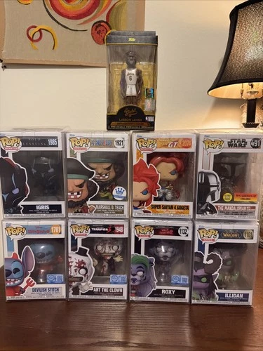 Brand New! Funko Pop Lot Of 9 Mandalorian, Gogeta, Marshall Teach, Igris, etc