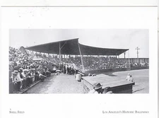 *POSTCARD-"Shell Field" (Shell vrs Union)...Los Angeles Historical Ballparks