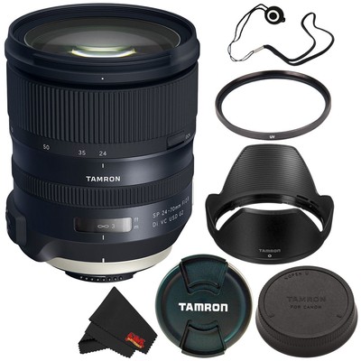 6Ave Tamron SP 24-70mm f/2.8 Di VC USD G2 Lens for Nikon F (Intl Model) + 82mm U