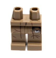 Lego - Minifigure Legs - Dark Tan, Pocket, Wrinkles