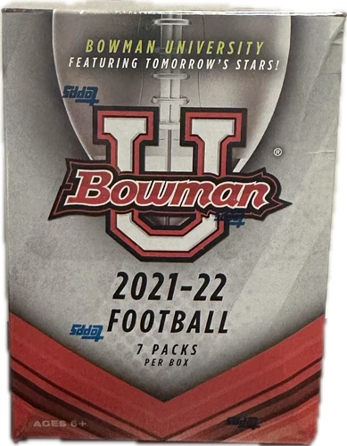 2022 Bowman Chrome University NFL Football Factory Sealed Blaster Box 🔥FastShip