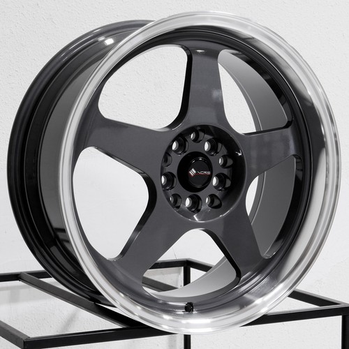 19x8.5 Vors SP1 5x115 35 Hyper Black Wheels Rims Set(4) 73.1 | eBay