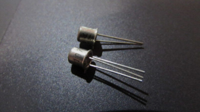 BC107B Siemens Germany Transistor NPN, 45V 0.2A TO-18 HI-QUALITY (2pcs) SHIP USA