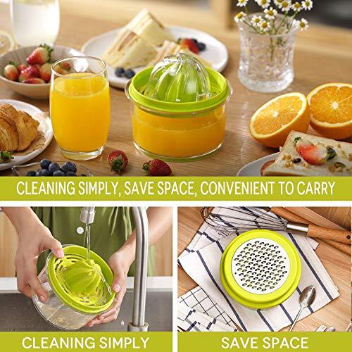 Citrus Orange Juicer Lemon Manual Hand Squeezer With Builtin 16oz Measuring Cup 