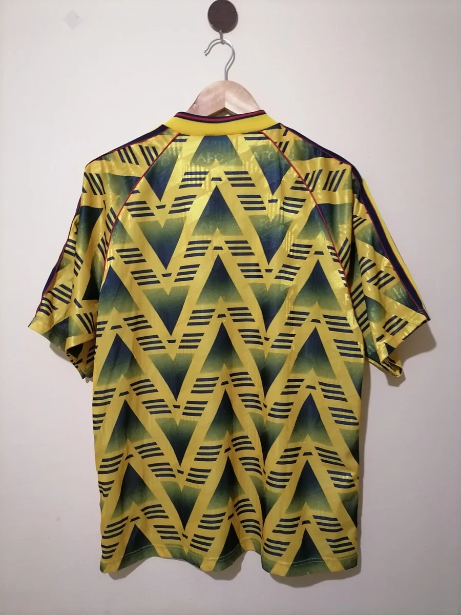 Arsenal 1991/1993 Retro Bruised Banana Away Yellow Soccer Jersey