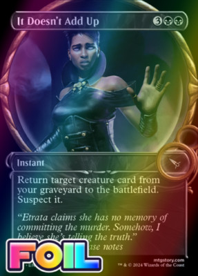 x1 It Doesn't Add Up MKM MTG 299 FOIL SHOWCASE UNCOMMON M/NM 1x