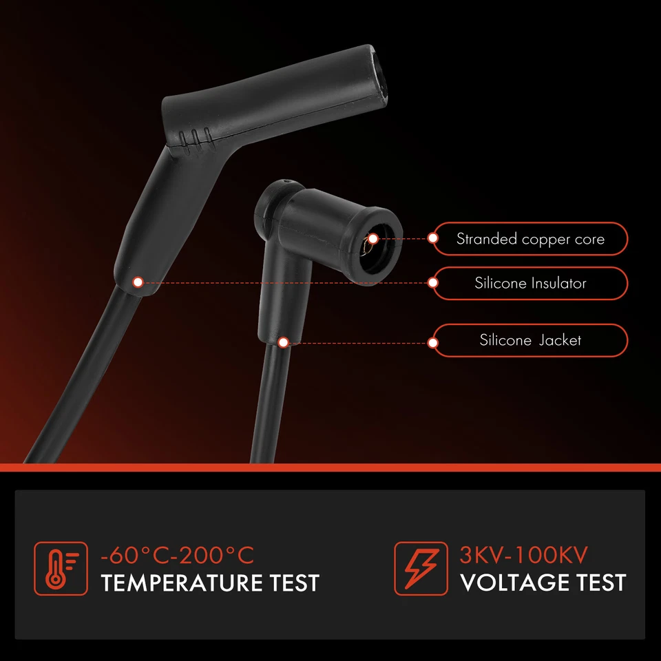 Juego de 6 cables de bujías para Ford Freestar 2006-2007 Mercury Monterey V6 3,9 L 4,2 L Foto 4 de 4