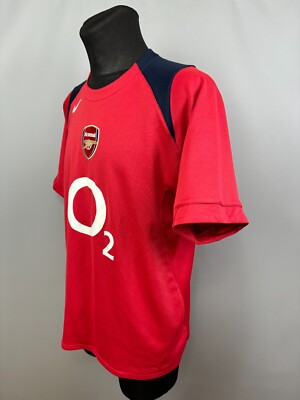 ARSENAL 2004 2005 TRAINING SHIRT FOOTBALL SOCCER JERSEY NIKE MENS