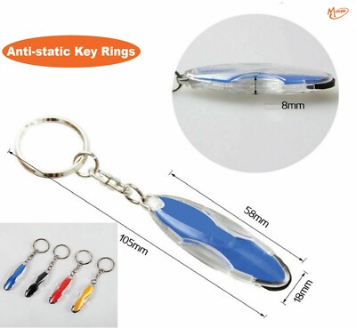 Anti-static Key Chain Key Ring Car Body Static Eliminator Remover Best Gifts