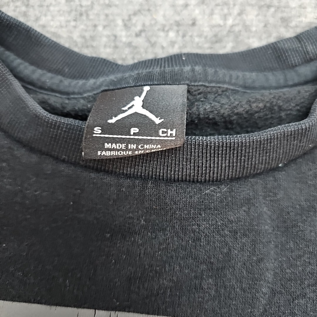 Nike Air Jordan Sweatshirt Men Sm Black Jumpman Fleece Pullover Retro Ft Print