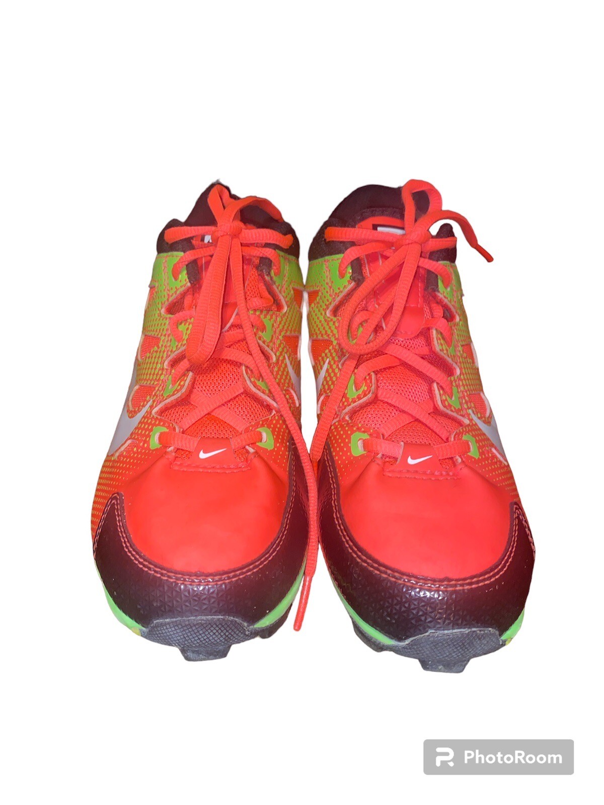 Nike Hyperdiamond Youth Neon Soccer Baseball Softball Cleats Size 3.5Y