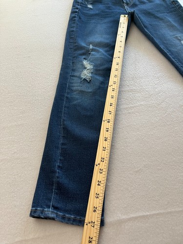 Aeropostale Jeans Mens Size 29 Blue Denim Stretch Skinny Straight Fit Distressed - Picture 5 of 10