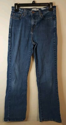 Levis 512 Womens Boot Cut Jeans Size 8 Medium Perfectly Slimming Dark Blue 