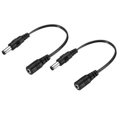 2-Pack DC 3,5x1,35mm Buchse auf 5,5x2,5mm Stecker Verlängerungskabel Stecker