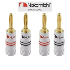 Nakamichi Excel Series Plated Banana 24K Gold Plug Audio Connectors