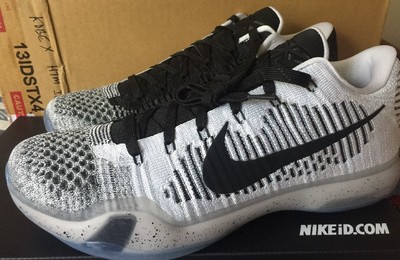 Nike Kobe 10 X ID Low HTM Shark Jaw Milano Flyknit Beethoven Elite Oreo Size 12 | eBay