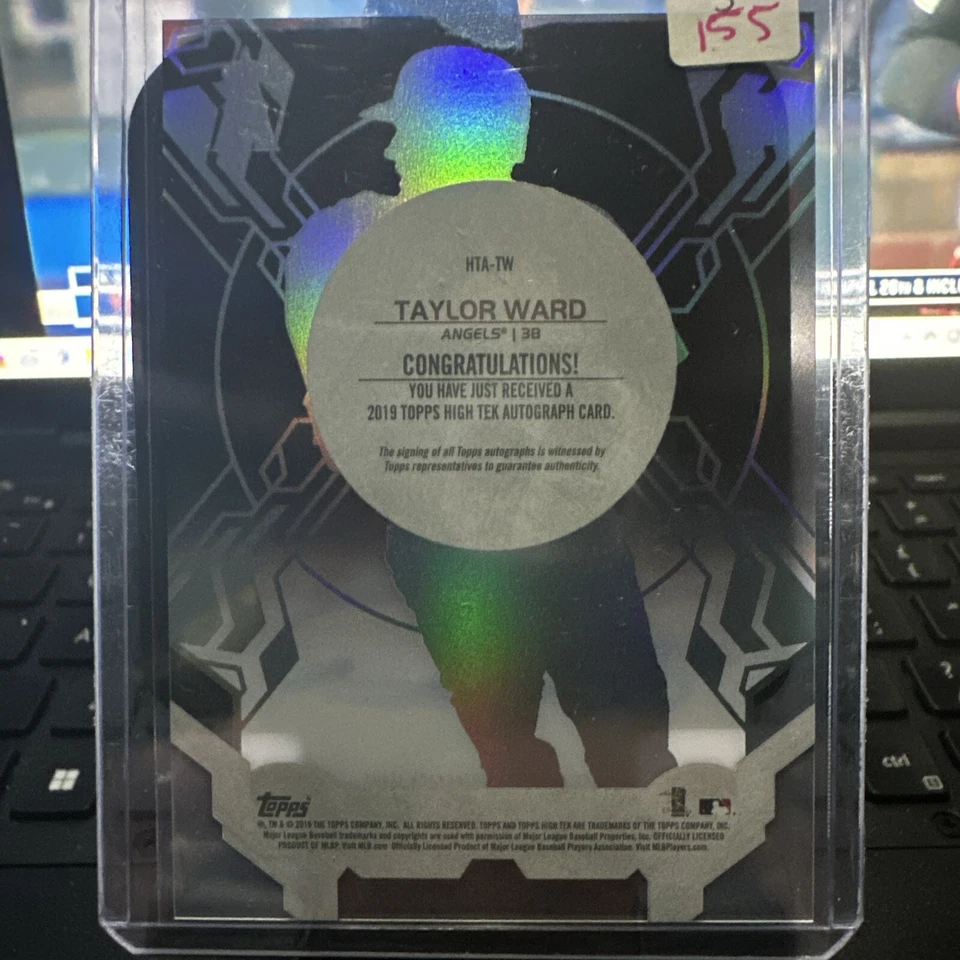 2019 Topps High Tek - High Tek Autographs #HTA-TW Taylor Ward (AU, RC) - Image 2 of 2