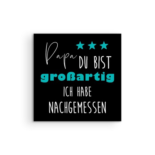 Flaschenetikett Bierflasche Vatertag Geschenk Papa du bist großartig Bierflasche - Bild 3 von 5