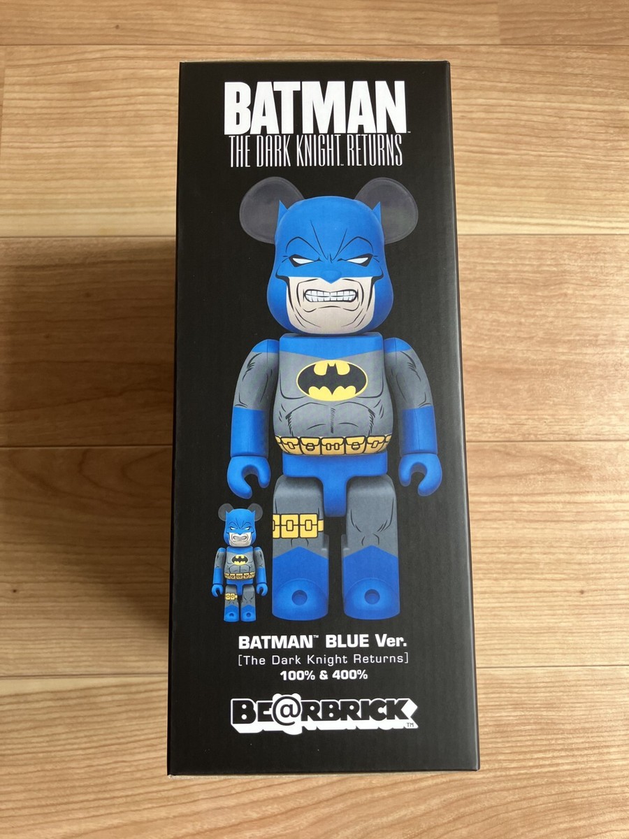 MEDICOM TOY BE@RBRICK BATMAN(TDKR BLUE Ver.)100％ & 400％ THE DARK