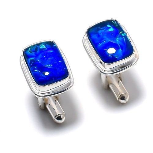 Australian Opal Natural Black Triplet Opal Earring With FREE