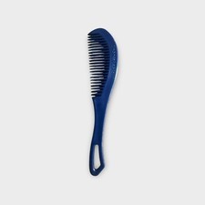 Vtg Blue Unbreakable Hard Plastic Comb 70s 80s