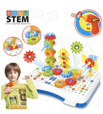 151 Pcs Creative Educational Drilling Screws Puzzle 3+ US