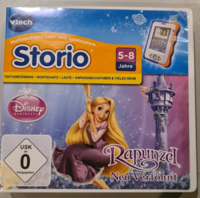Disney Princess - Rapunzel Neu Verföhnt Vtech Storio Spiel Top erhalten wie neu!
