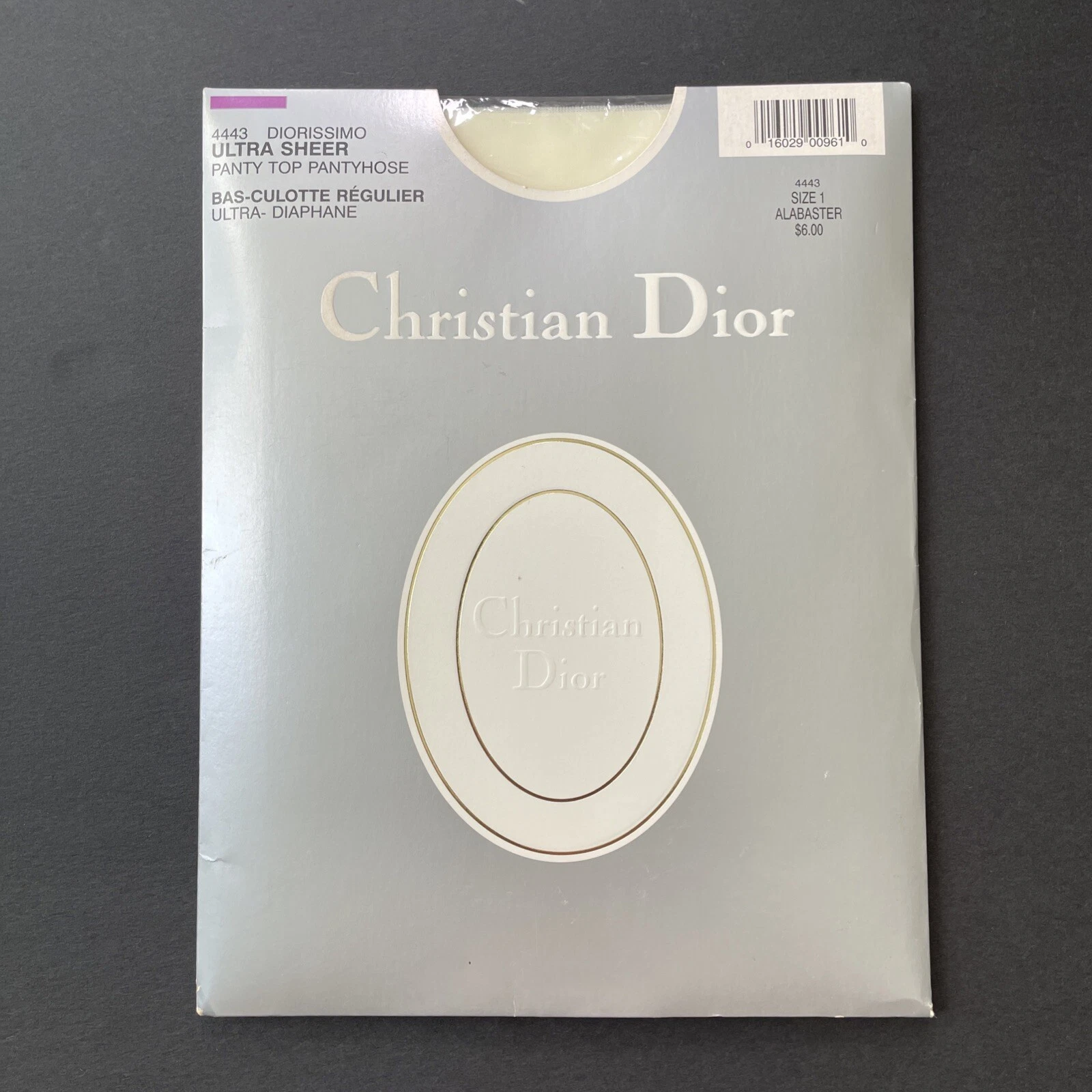 Haut vintage Christian Dior contrôle albâtre, tuyau ultra transparent taille 1