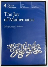 The Great Courses The Joy of Mathematics 4 DVD Set ONLY NO BOOK Arthur Benjamin