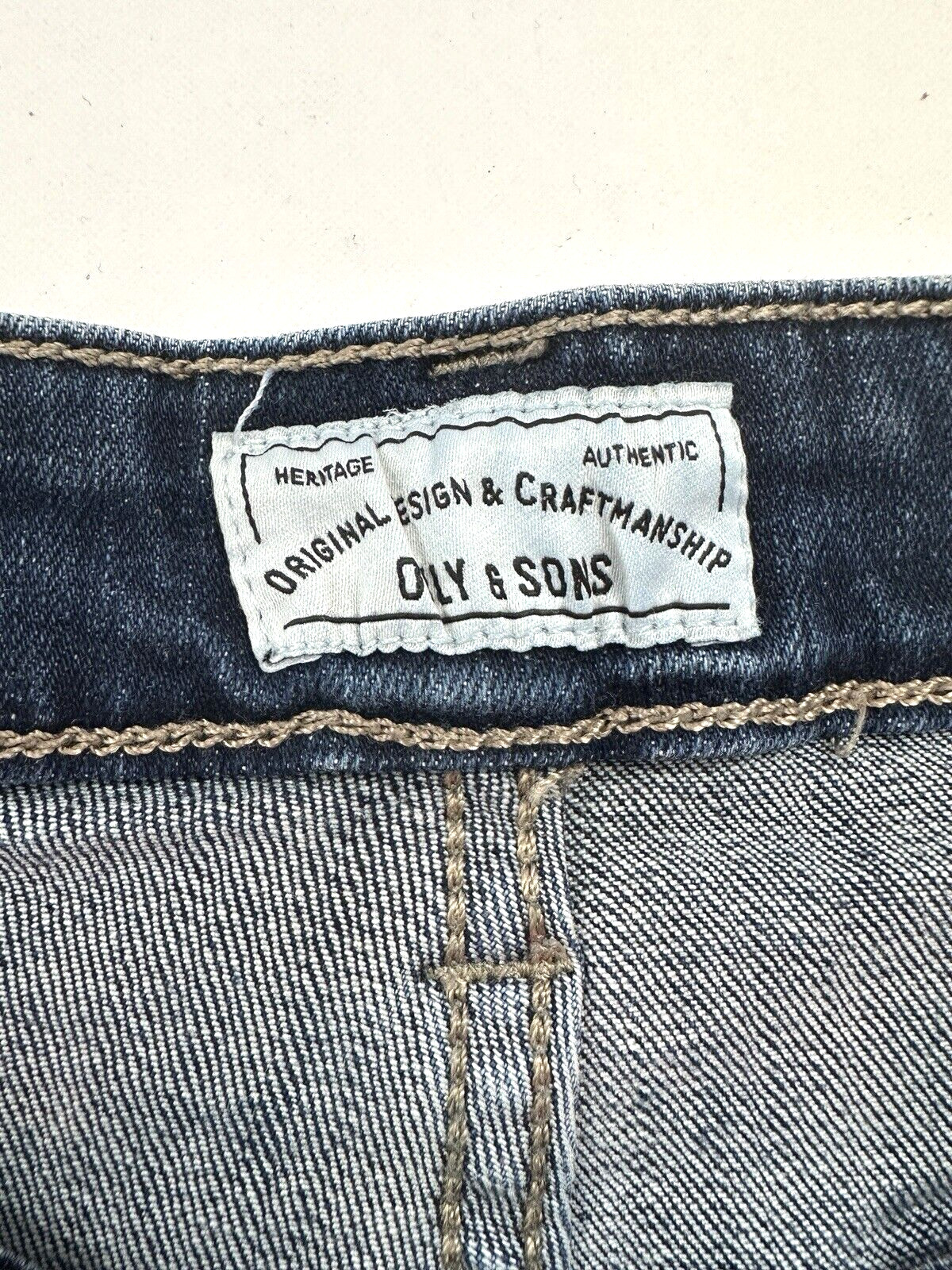 Only & Sons Stretch Regular Button Fly Blue Jeans… - image 5