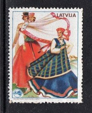 NICE LOT. MINT CINDERELLA OF LATVIA, (APCELO DZIMTO ZEMI ), MNH**