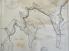 Manhasset Harbor Hempstead Little Neck Bay New York 1901 Eldridge map chart