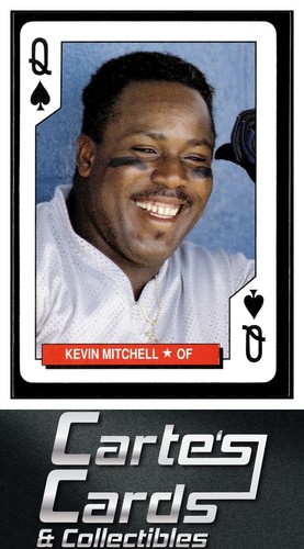 Kevin Mitchell 1993 Bicycle Cincinnati Reds Playing Cards #QS ...