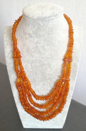 Collier En Ambre Véritable Baltique - Occasion, Pierre Naturelle
