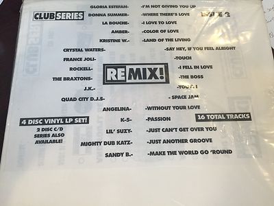 REMIX! CLUB 2 LP DONNA SUMMER AMBER FRANCE JOLI K-5 LIL SUZY ROCKELL SANDY B JK