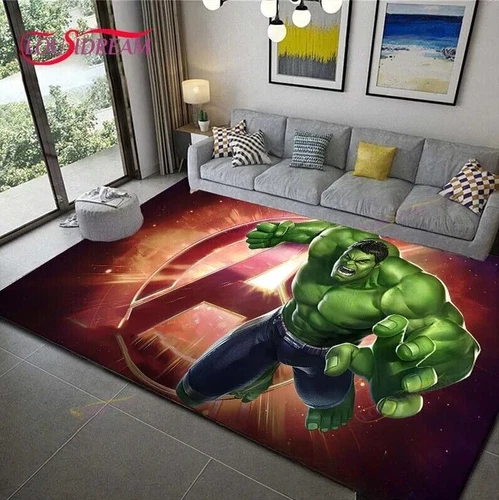 Alfombra 3D Marvel Hulk alfombra infantil niño alfombrilla moderna alfombrilla de puerta - Imagen 8 de 16