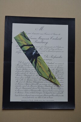 Sterbeurkunde, Cadart geb. Barbary, rue du Cherche Midi, Paris, 1892, Meusnes