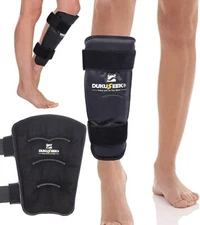 Shin Ice Packs, Leg or Calf Gel Ice Pack Wrap with Ugraded Looped Lycra Fabric