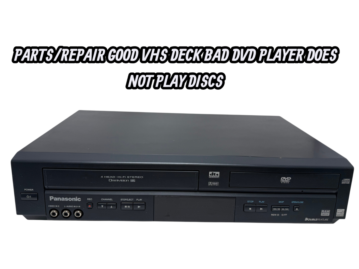 Panasonic PV-D4744 DVD VCR Combo - FOR PARTS - Good VCR / Bad DVD